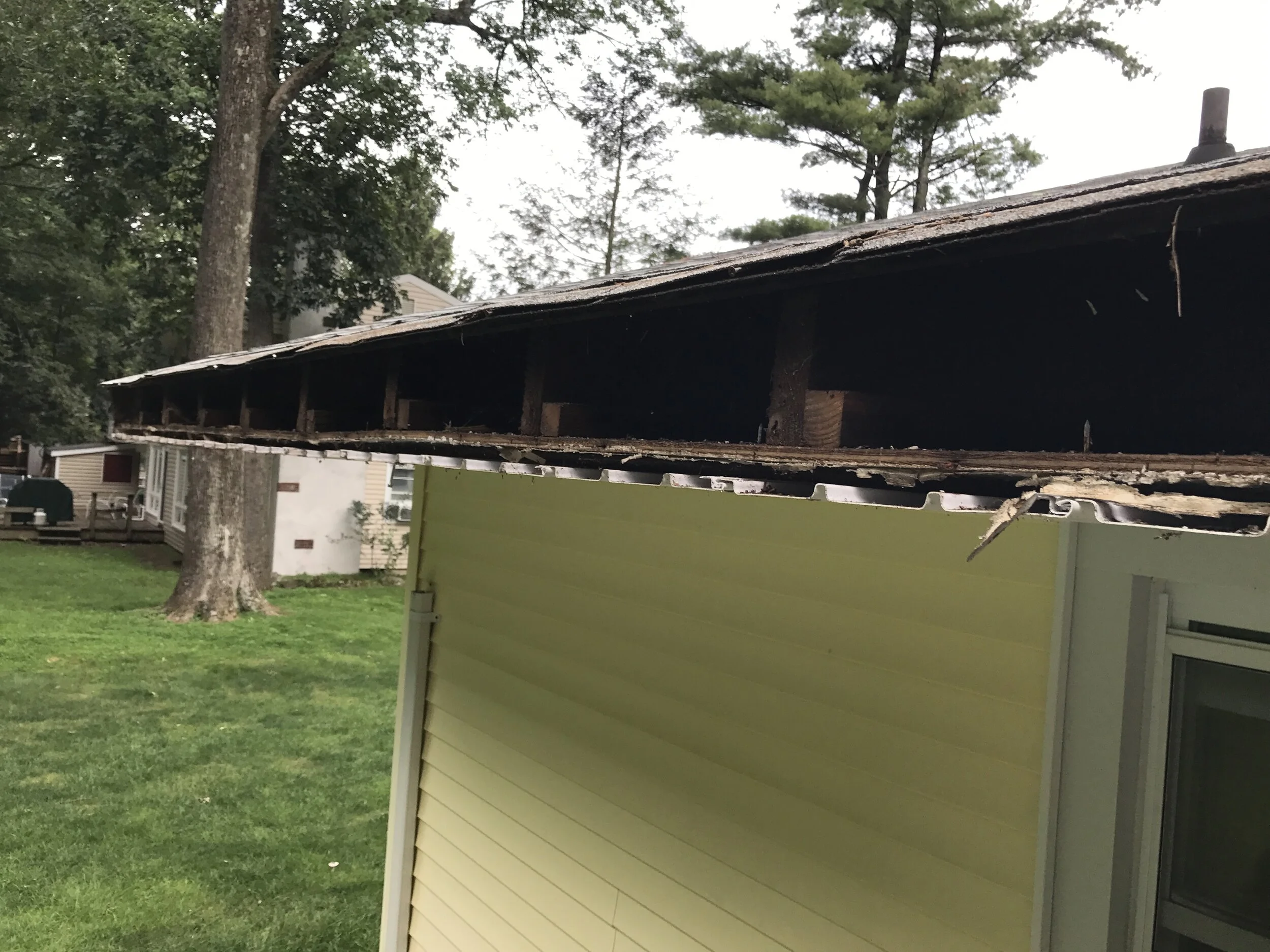 Removal of existing fascia