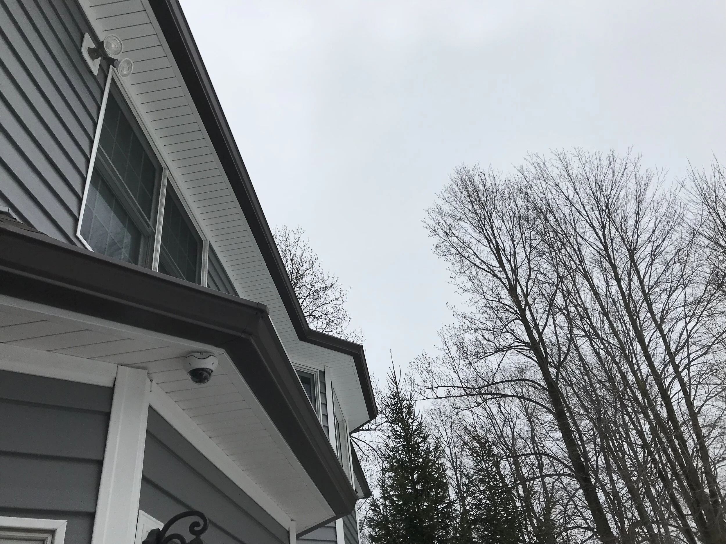 Completed soffit, fascia and gutter