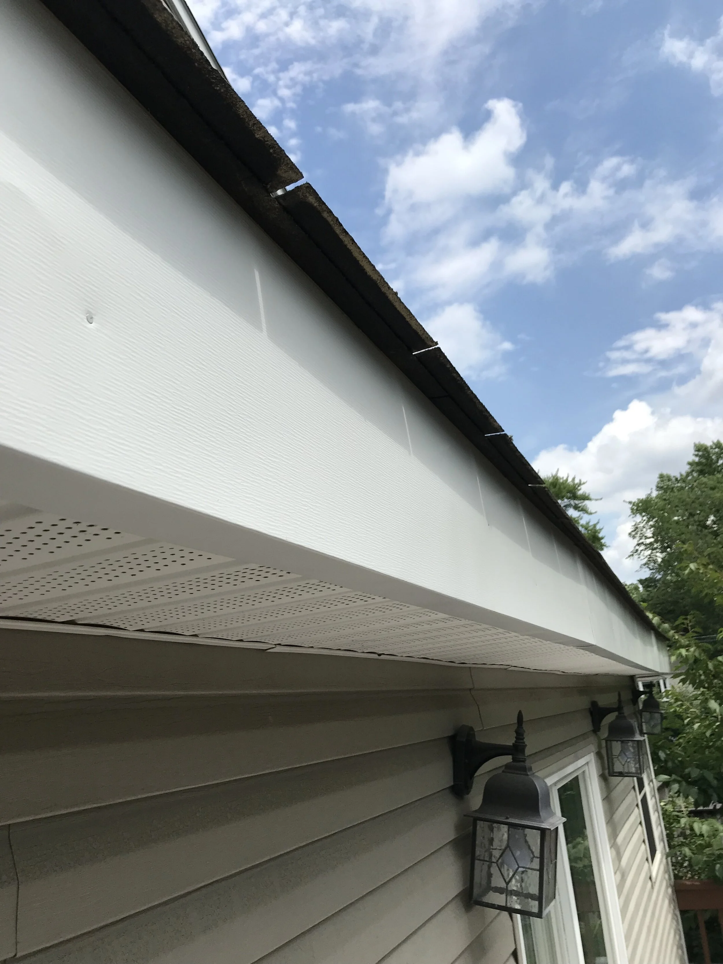 Completed fascia and soffit