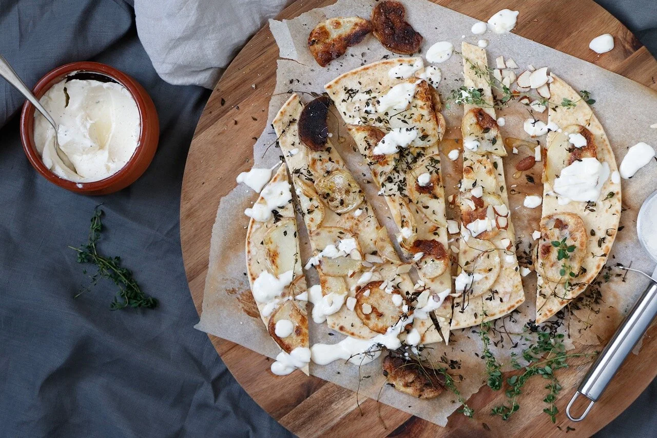 Goat’s Cheese and Black Truffle Potato Pizza — Chris' Foods