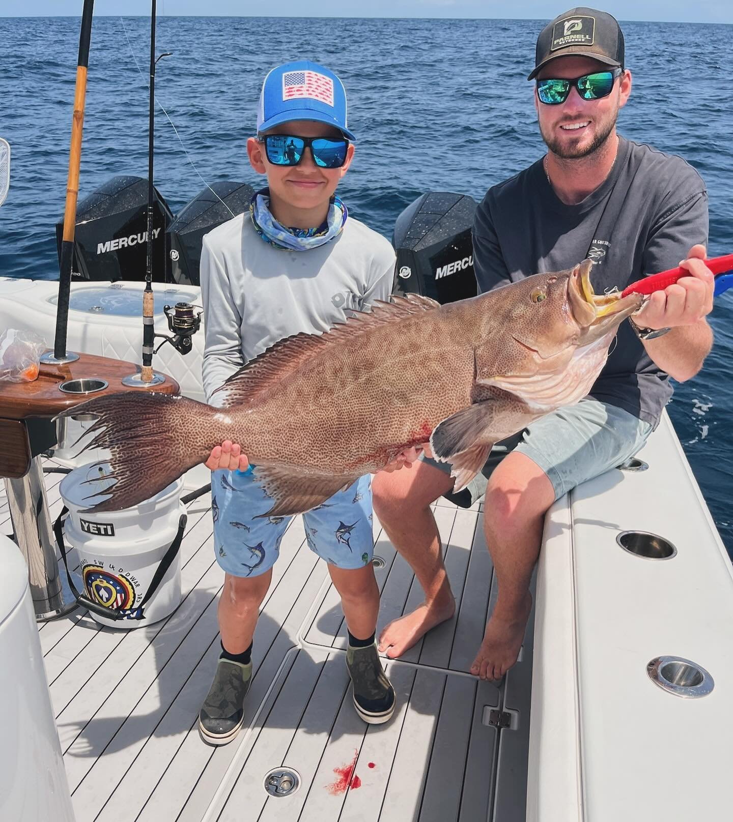 Peanut with a 24 pound scamp!! 
#takeakidfishing 
.
.
.

@SaltFeverGuideService&mdash;&gt; 910.250.3021
.
.
LIKE OUR PAGE TO FOLLOW THE SQUAD
🇺🇸🐟🇺🇸🐟🇺🇸🐟🇺🇸🐟🇺🇸🐟🇺🇸🐟🇺🇸🐟
.
@AmericanAquatic
.
.
| #SaltFeverGuideService | #AmericanAquati