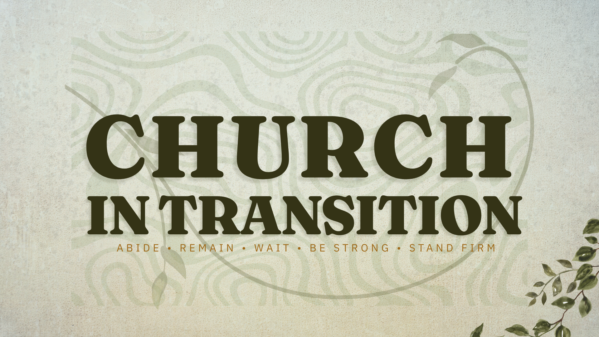 Church in Transition | An Ancient Prayer For Transition
