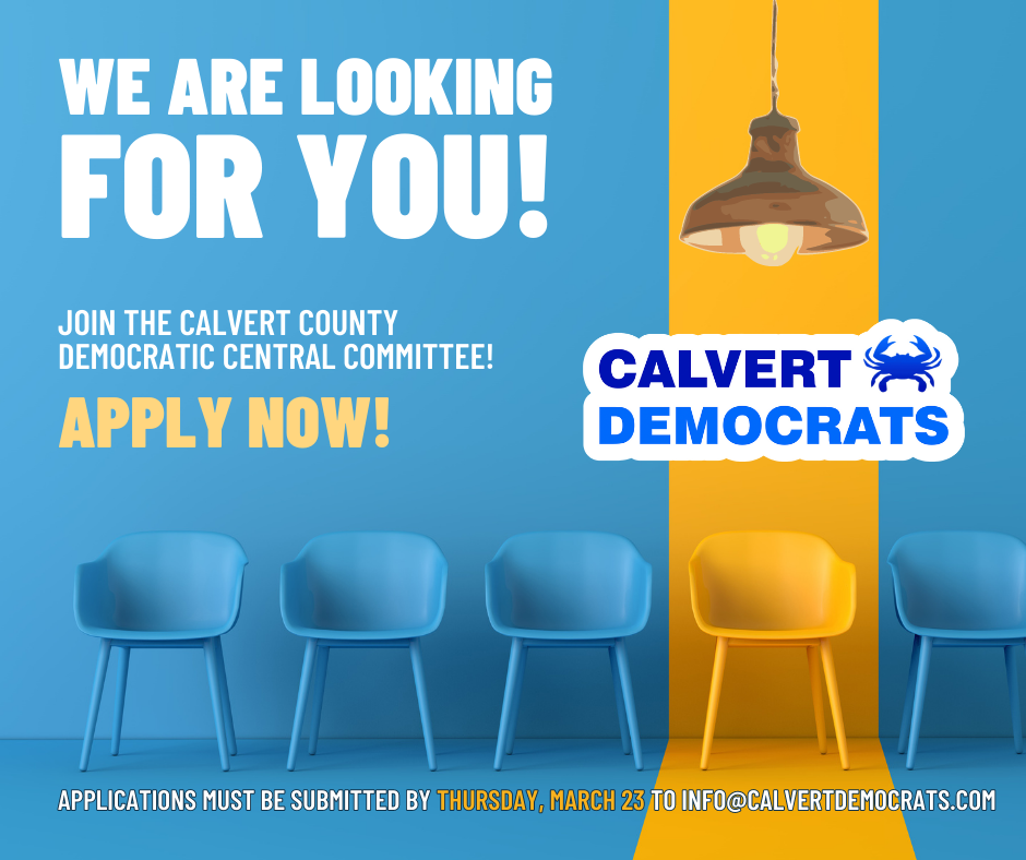 Join the Calvert County Democratic Central Committee! — Calvert County
