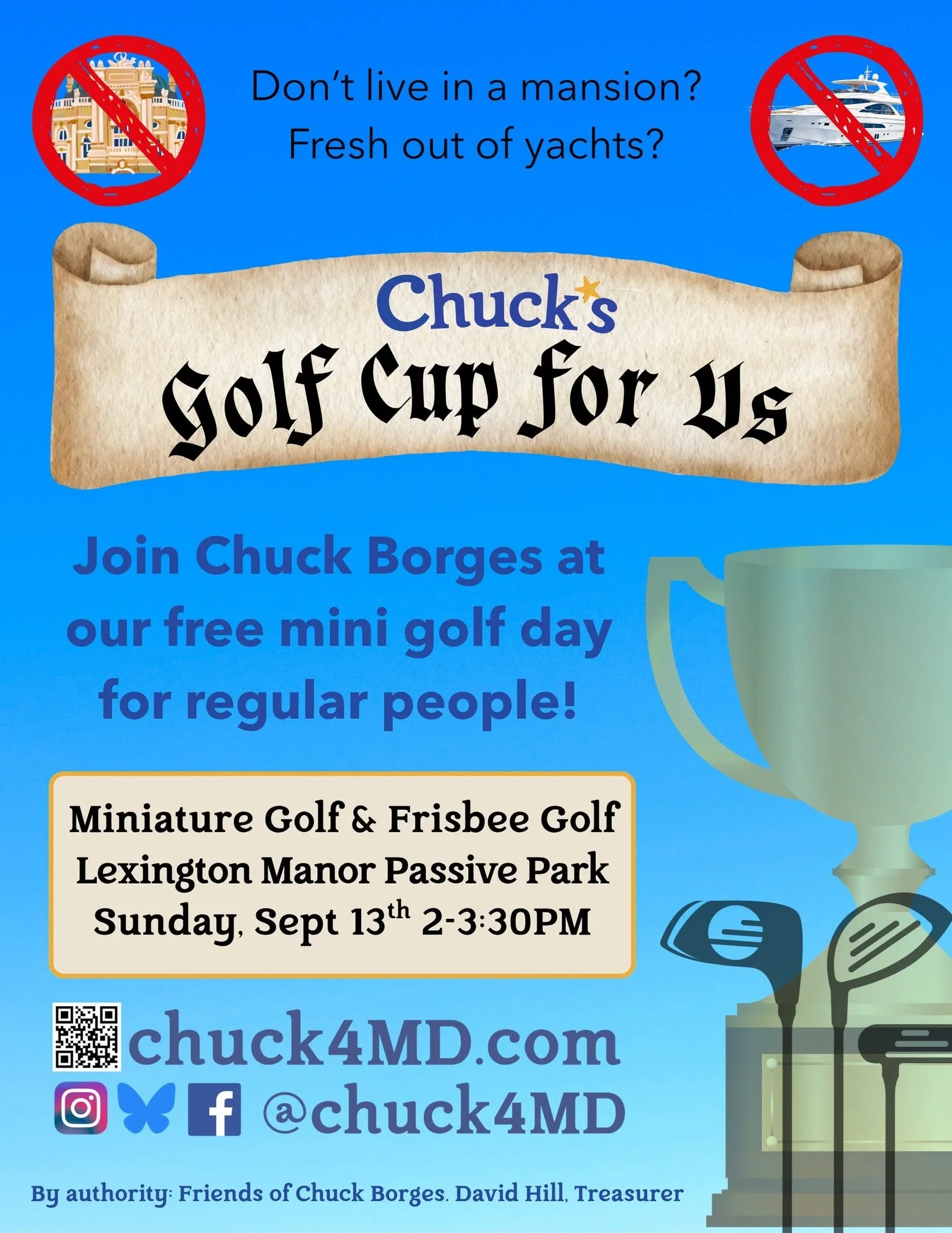 Chuck's Golf Cup for Us!