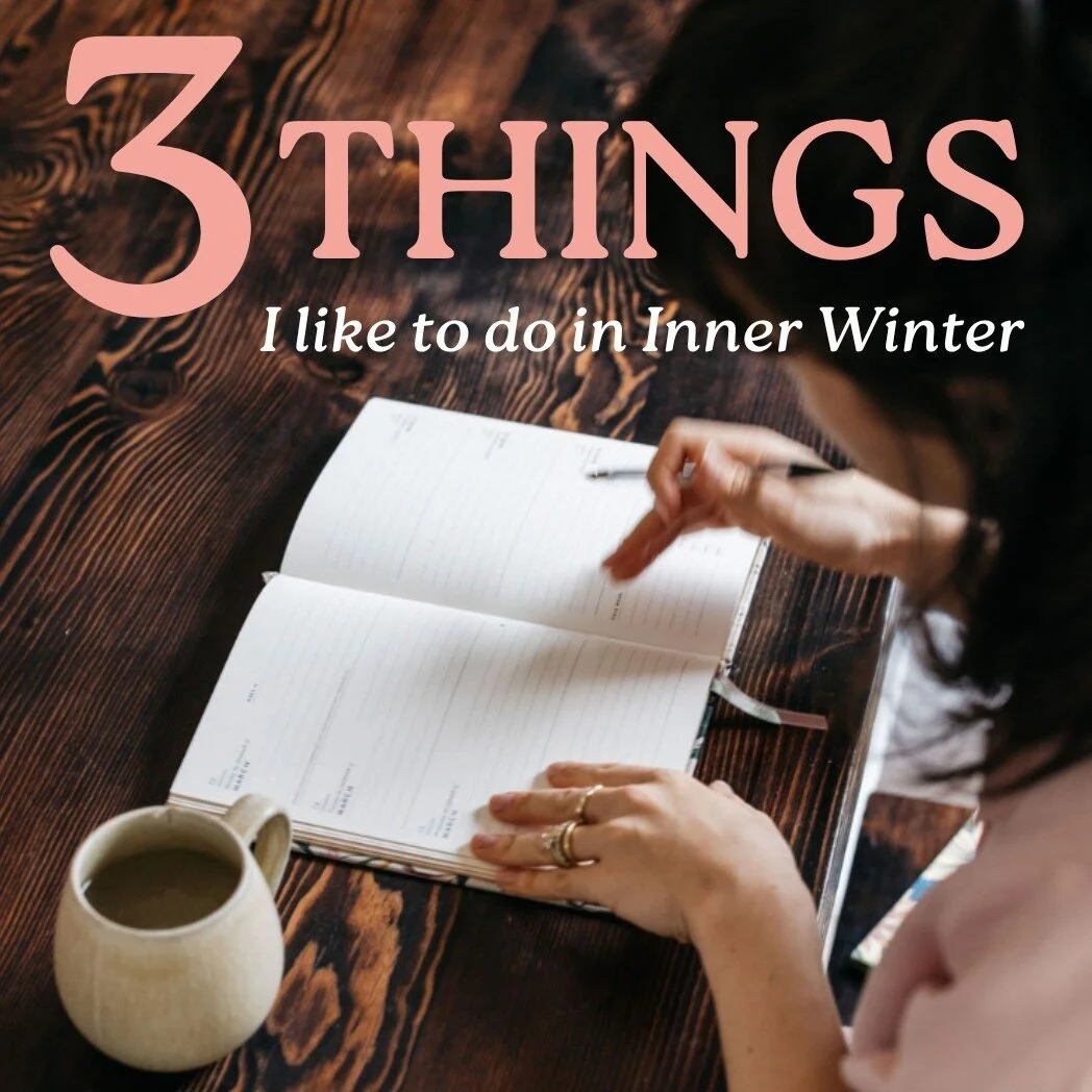 Inner Winter is your monthly reminder to self care and tune in. Here are my 3 favourite things to do to ensure I reap the benefits of cyclical living.⁠
⁠
❤️ Call in extra support where possible. If I can rest just that little bit more, especially on 