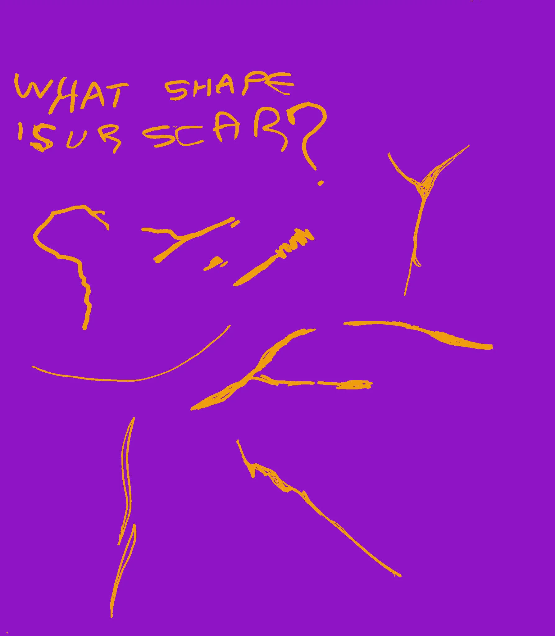 What shape is ur scar violet.jpg