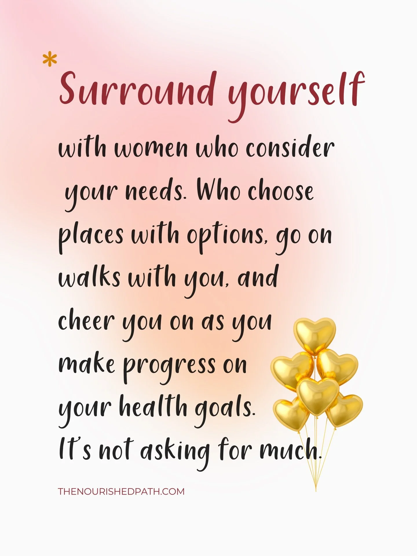 Part of weight loss is realizing that not every environment supports the version you&rsquo;re becoming.

I notice a lot of women hesitate to make certain changes because it&rsquo;s uncomfortable. They worry someone might think they&rsquo;re &ldquo;hi