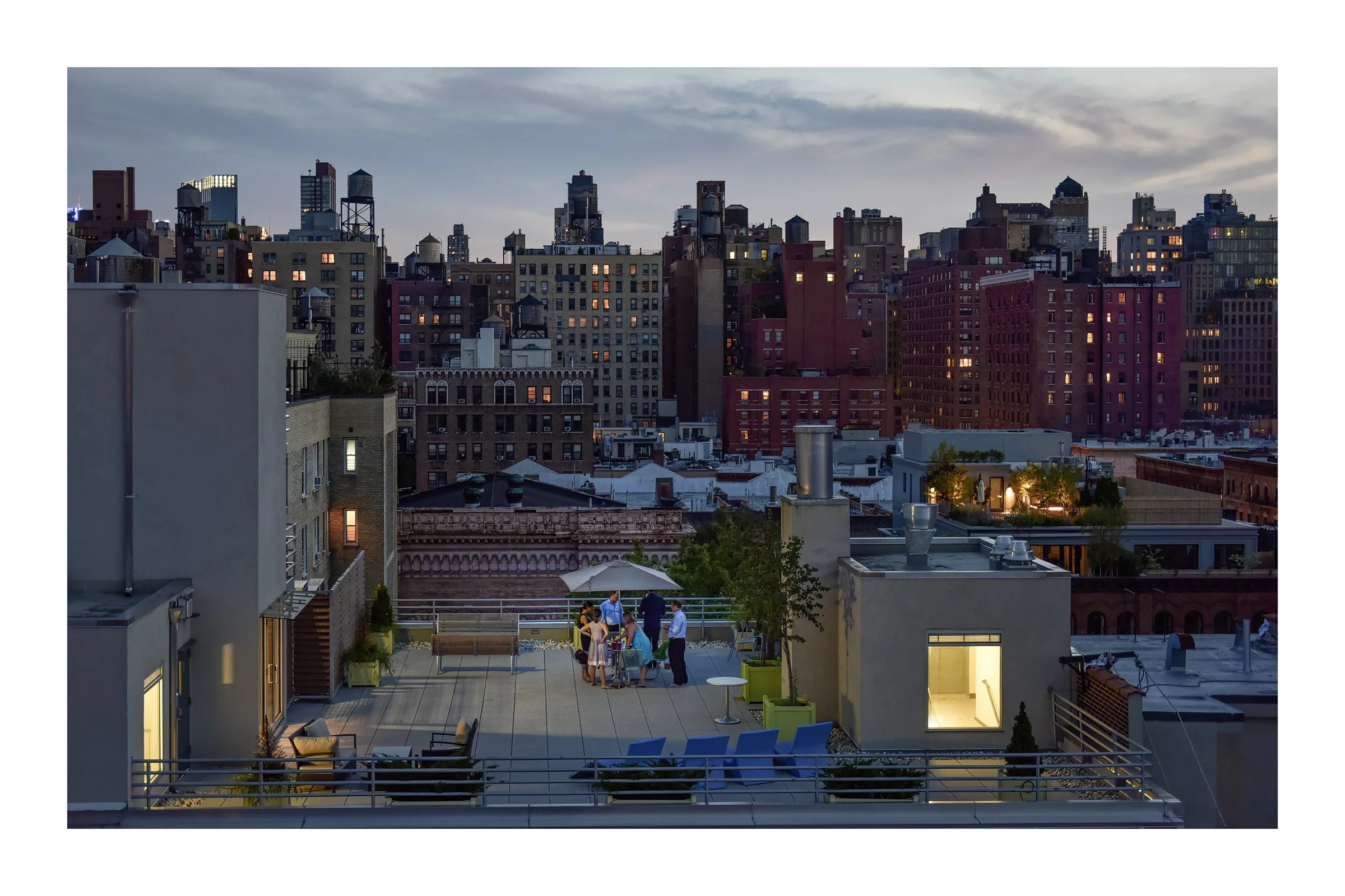 "Manhattan Rooftops" photographic artwork by Sue McKay.