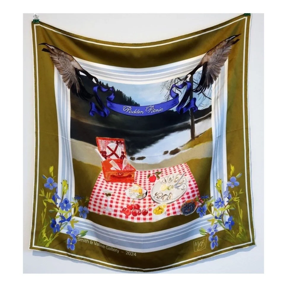 PADDEN PICNIC SILK SCARF