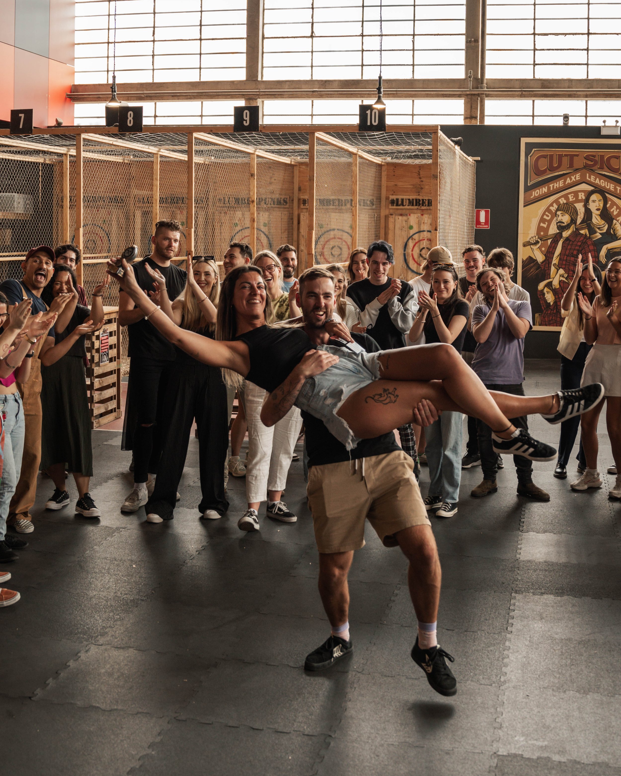 Corporate Lumber Punks Axe Throwing Brisbane Perth Melbourne