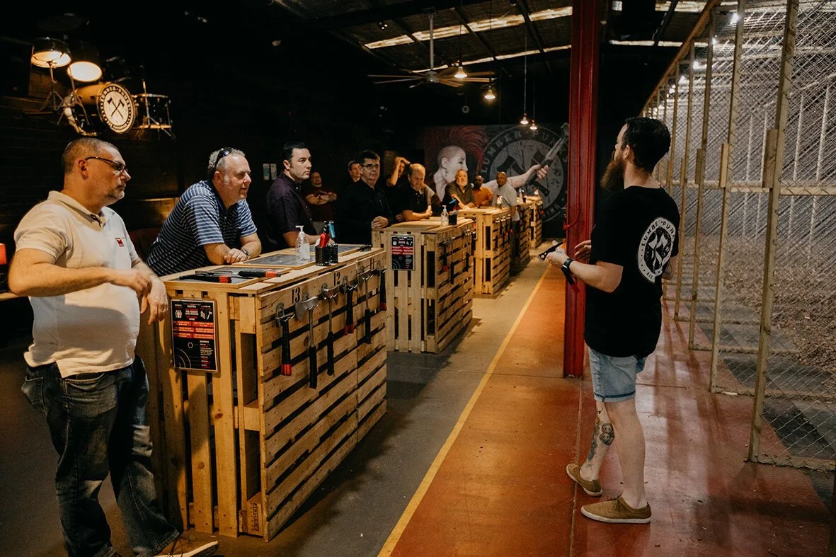 Axe Throwing Brisbane West End, Brisbane — Lumber Punks Axe Throwing