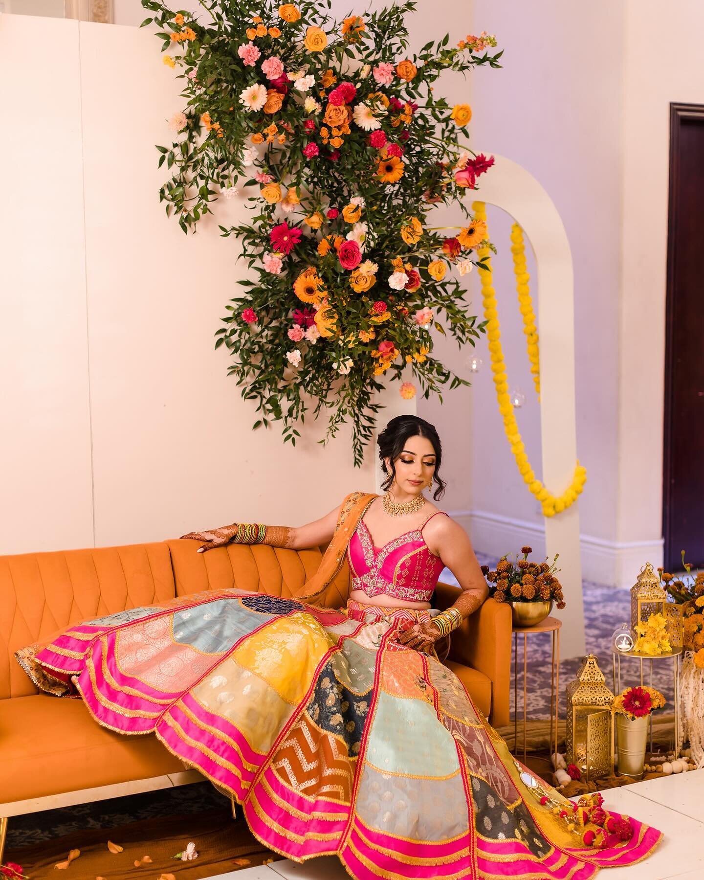 An Actual Princess ✨
.
@shivalry_inc these photos are incredible, thank you! 
.
Design &amp; All activations + Floral by @willowandtala 
.
Venue, Catering, Rentals @rbanquetinlahabra 
.
#sangeet #wedding #moderntraditional #eventstylist