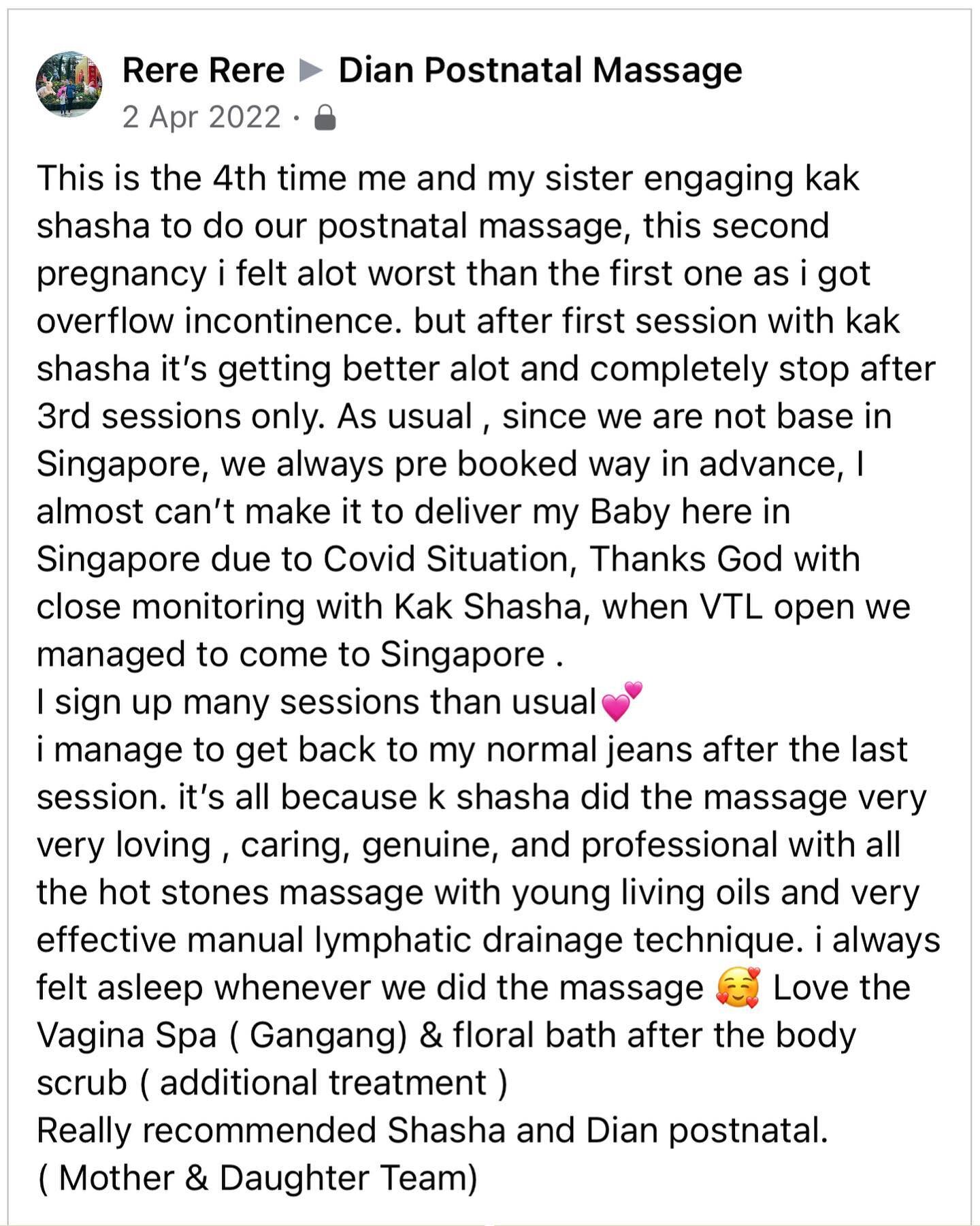 #postnatalmassagesingapore #bestpostnatalmassagereview #postnatalmassagesg #bestpostnatalmassageever #bestpostnatalmassagesg #postnatalmassageteam #postnatalmassagetherapist