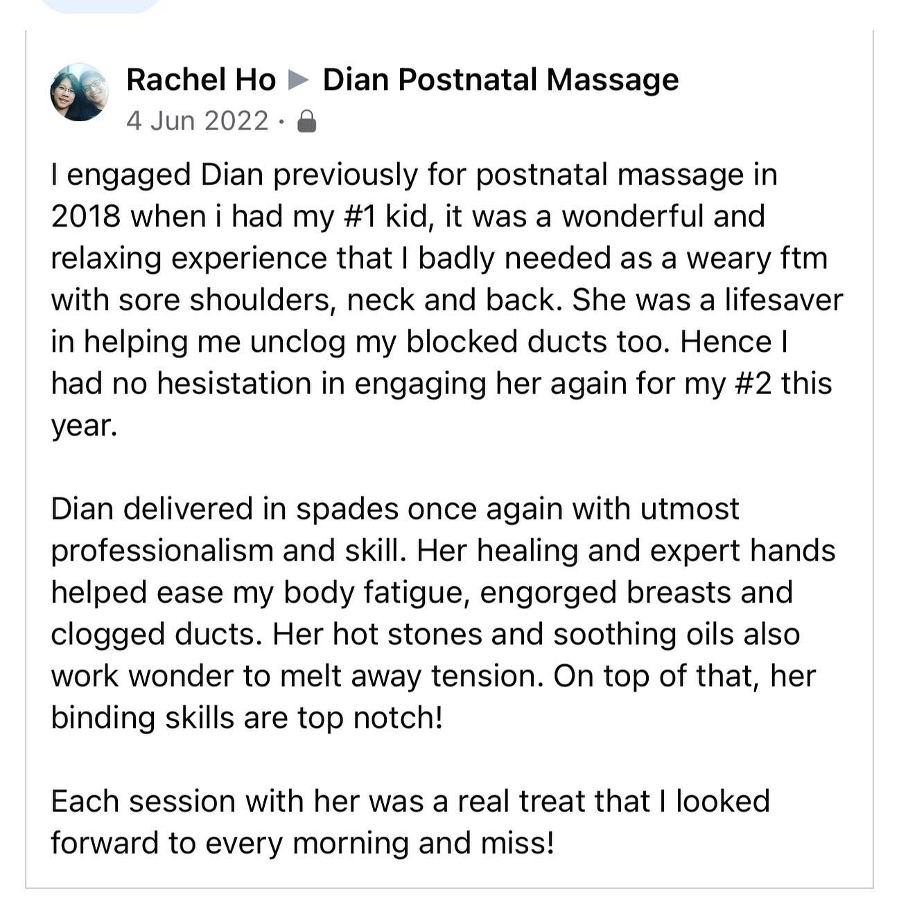 #postnatalmassagereview #postnatalmassagesingapore #postnatalmassagesg