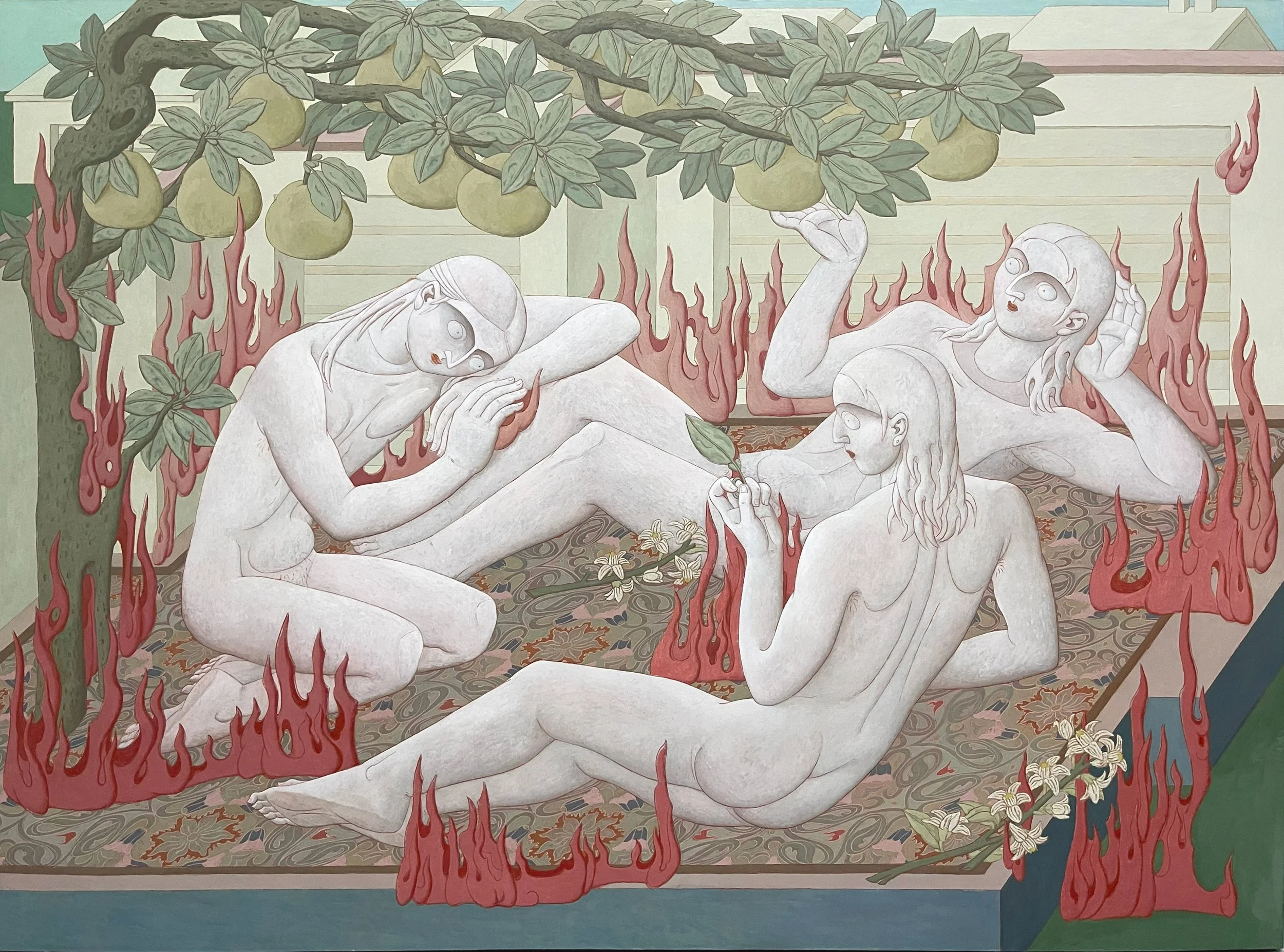 b《午憩》 85×110cm  木板坦培拉 2026年.jpg