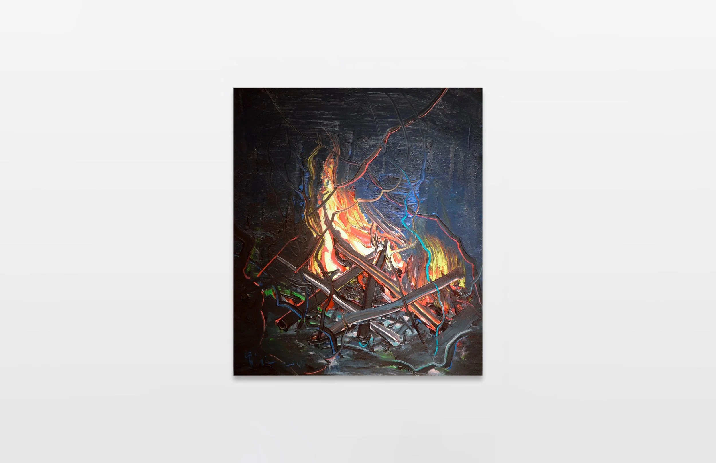 曾梵志Zeng Fanzhi, 《火 (Fire)》, 2014.jpg