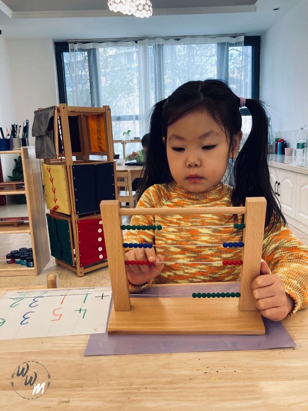 Static addition with the montessori abacus the wonderful world of