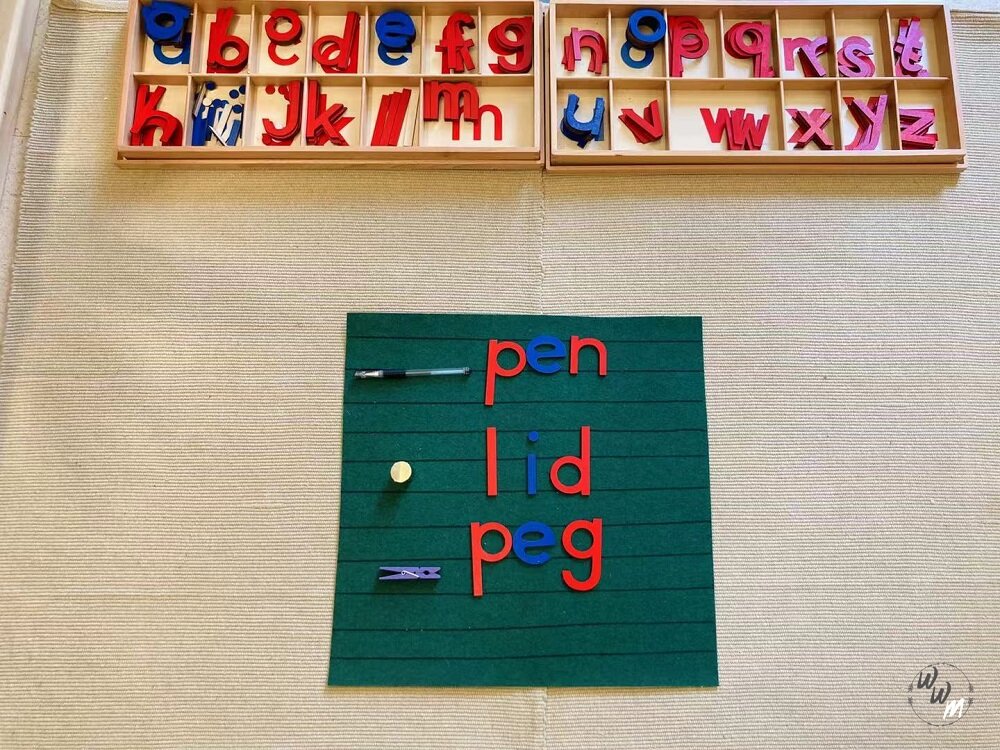 Moveable alphabet - Montessori Language