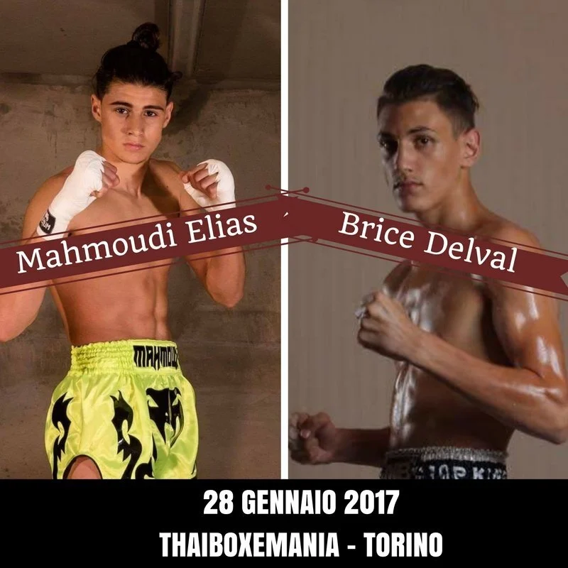Mahmoudi Elias e Brice Delval a Thaiboxemania 2017
