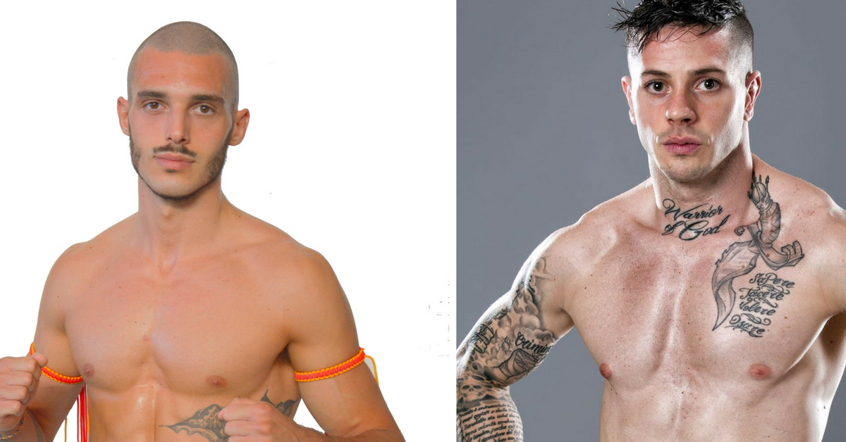 Enrico Carrara, Francecsco Moricca, Ruben Sciortino a Thaiboxemania