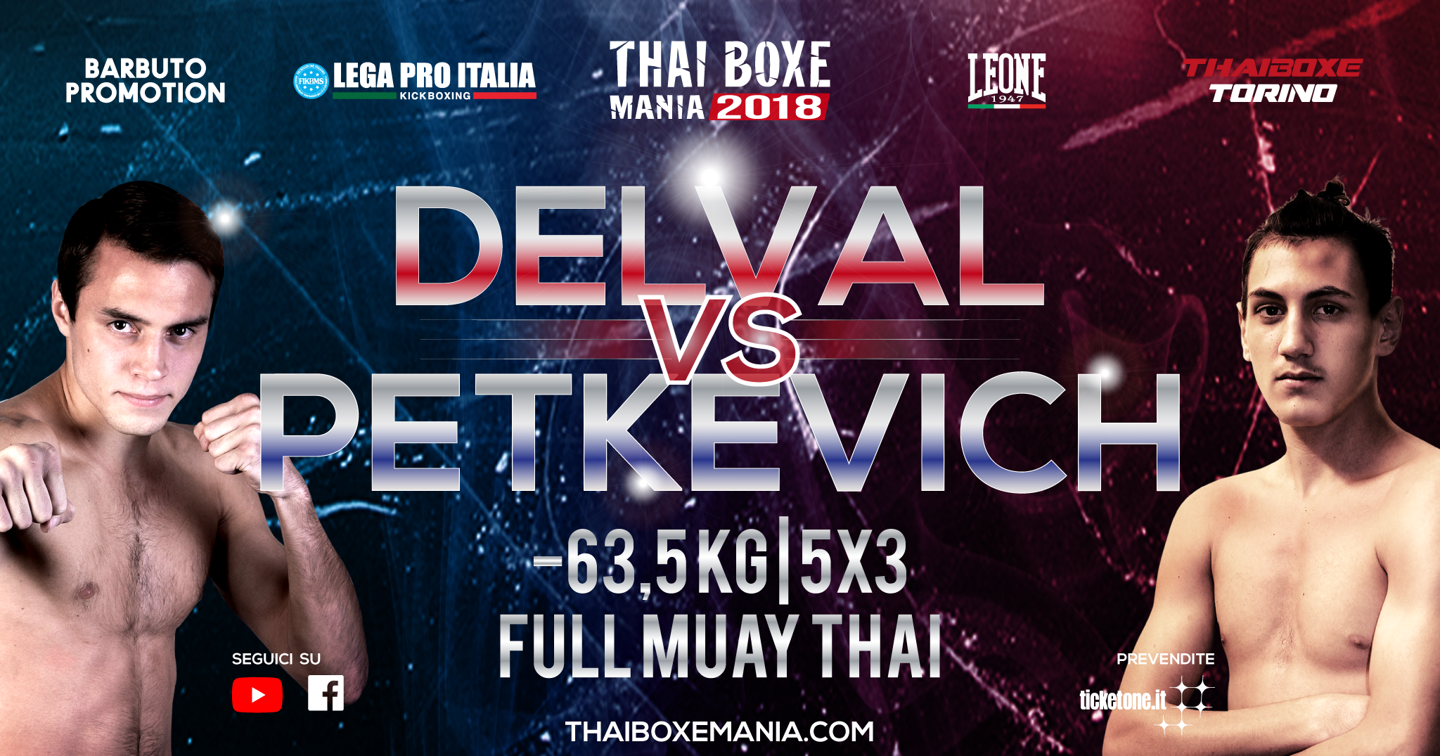 Matchup ThaiBoxeMania 2018 - International Main Card