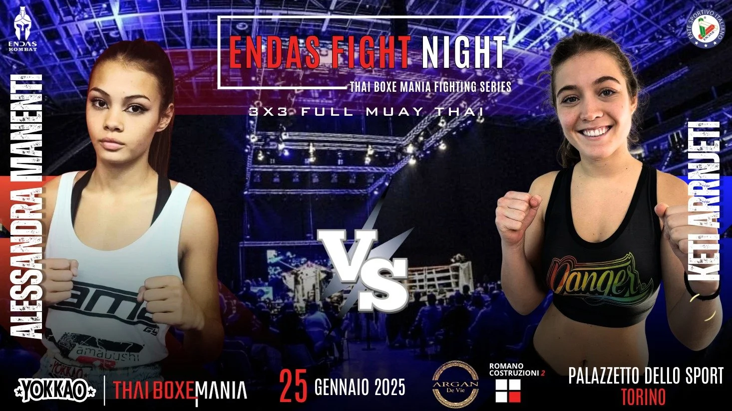 Thaiboxe Mania 2025: 14 match annunciati