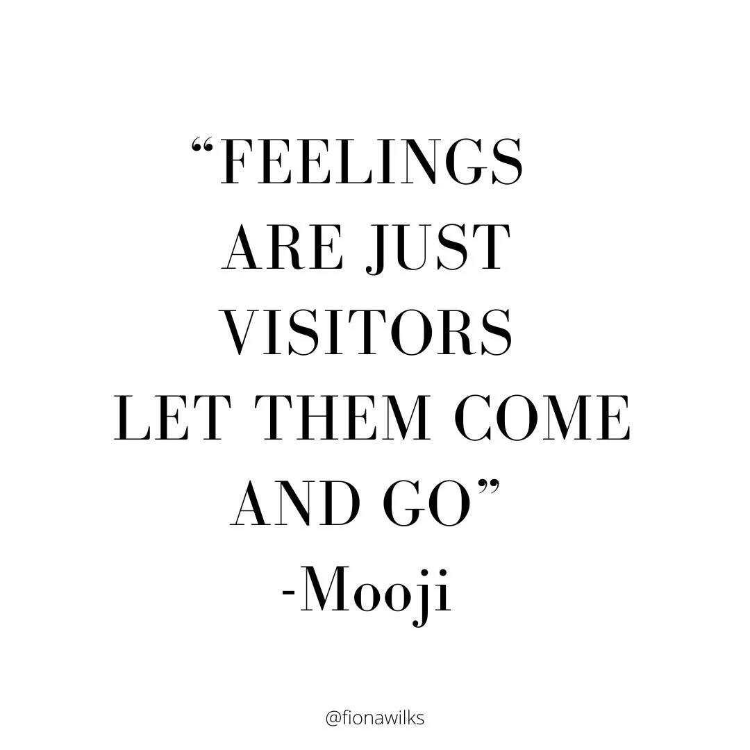 Love this Mooji quote! When emotions arise, sometimes we can get overly stuck in our heads and story, which doesn&rsquo;t always serve  us. This can keep us stuck, rather then moving through it. 

When we are with an emotion in its pure form and allo