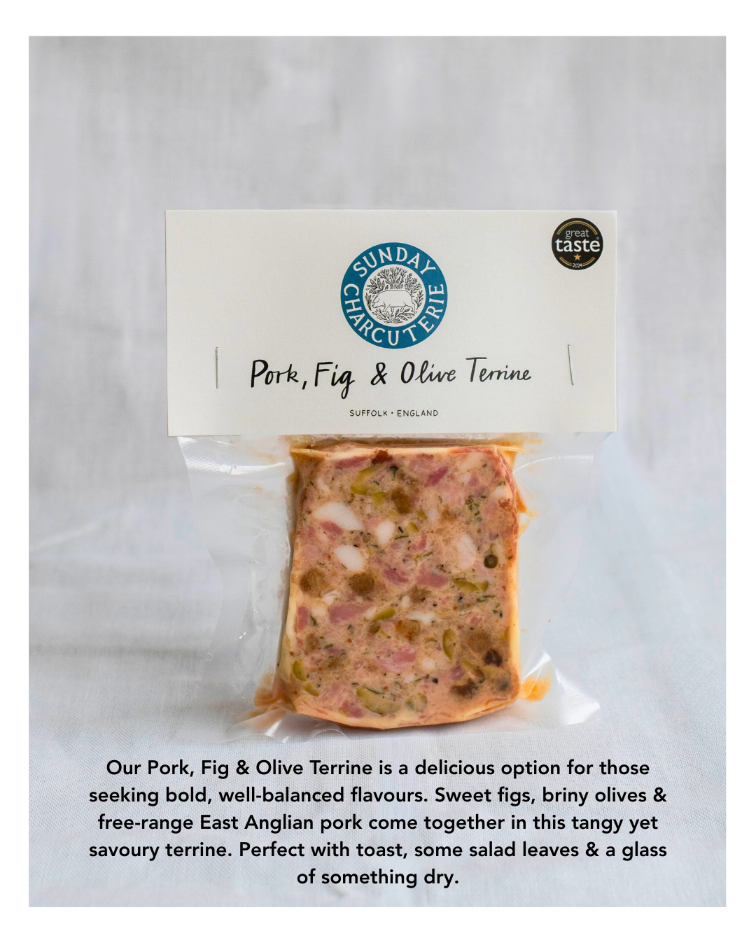 Sunday Charcuterie - Pork, Fig & Olive Terrine