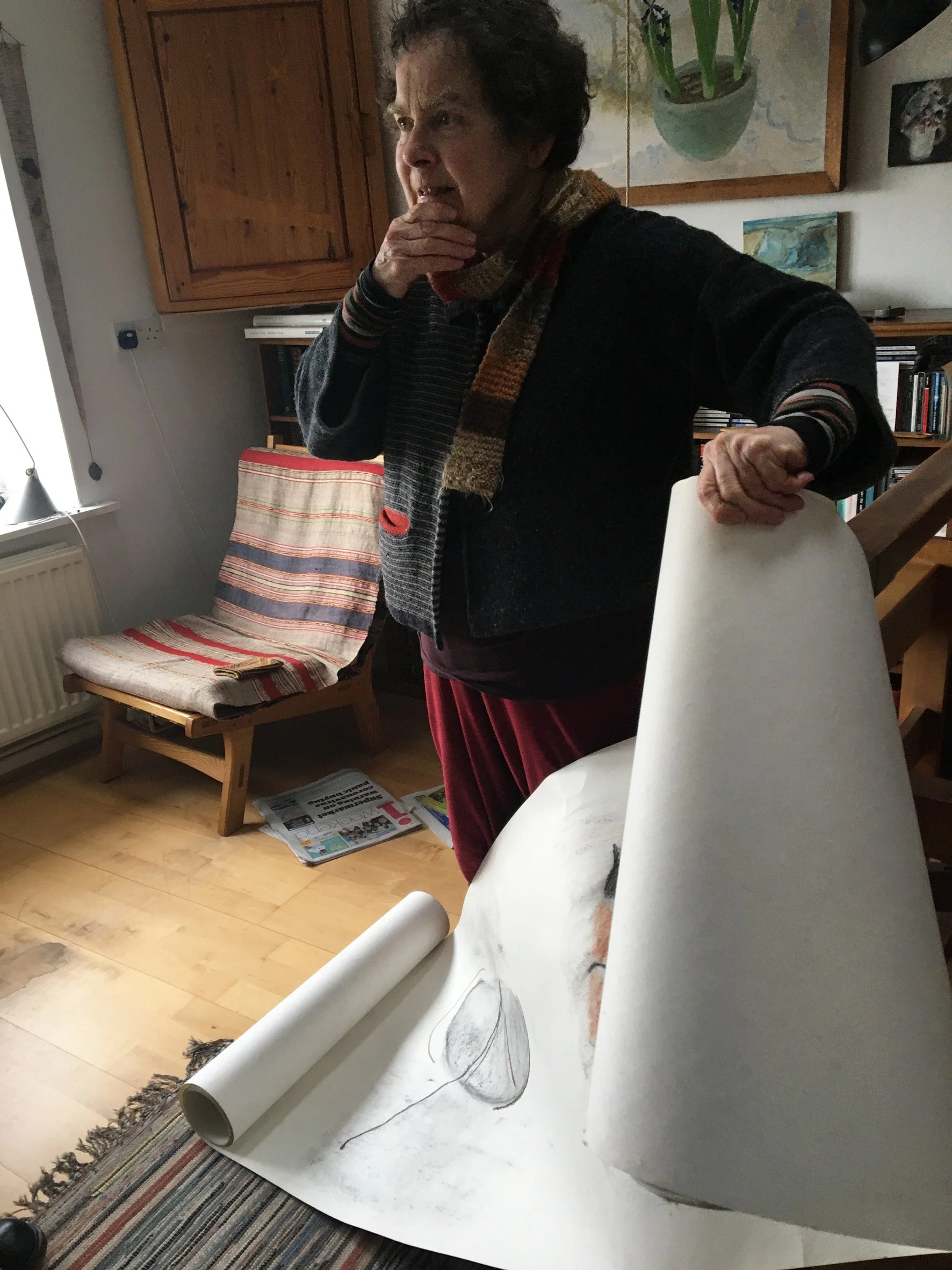 Alison Morton: weaver exhibition.  Weavers-in-residence at Ruthin