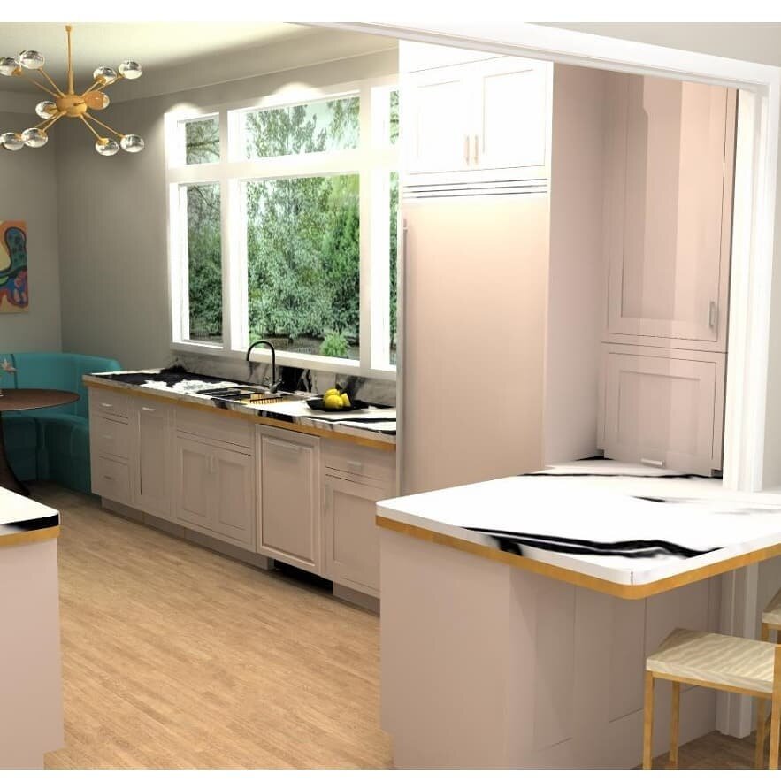 Remember that cool kitchen project I'm working on?  It's so rewarding to watch it go from computer rendering to real life!
Second image is current state.  Countertops install next week! 
It's a process but one I always enjoy. 
#kitchenrenovation #non