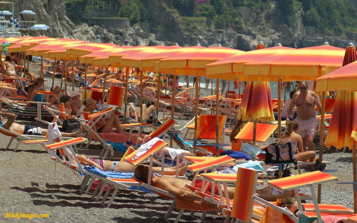 Umbrellas-DeckChairs-Positano-Italy-MickImages.com.JPG