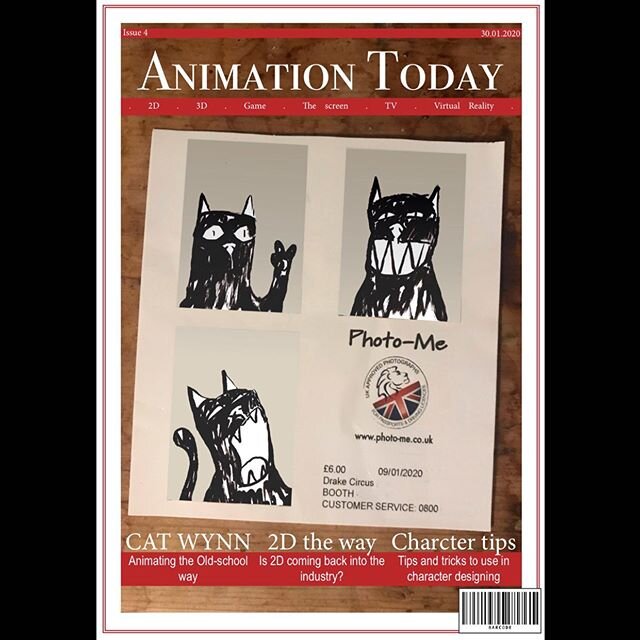 Magazine cover looking very professional, a little task from uni 🗞
.
.
.
.
#magazinecover #cat #professional #illustration #ink #photoshop #passportphoto #blackcat