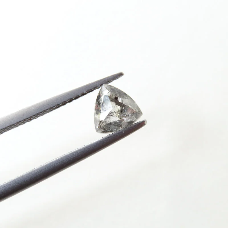 trillion rose cut light grey salt and pepper diamond south africa