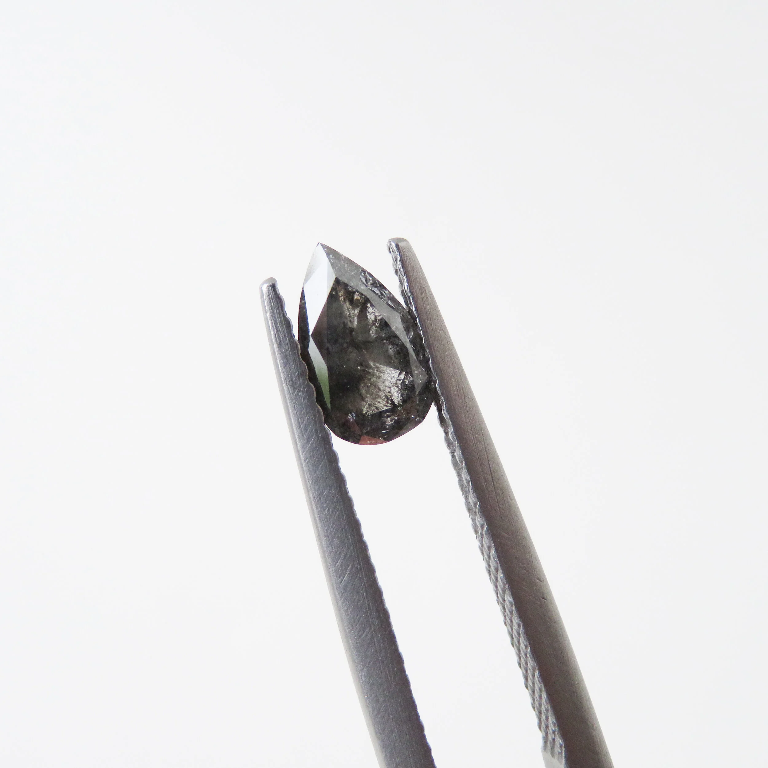 buy salt and pepper diamond rose cut pear shape