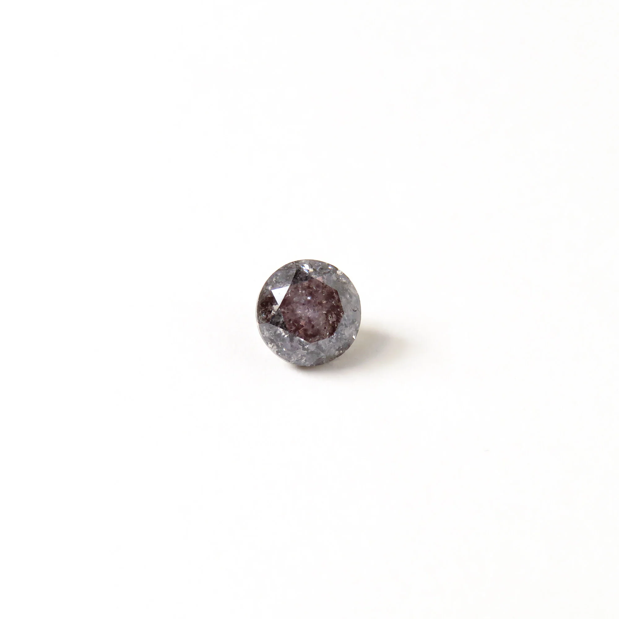 grey salt and pepper loose round brilliant cut diamond