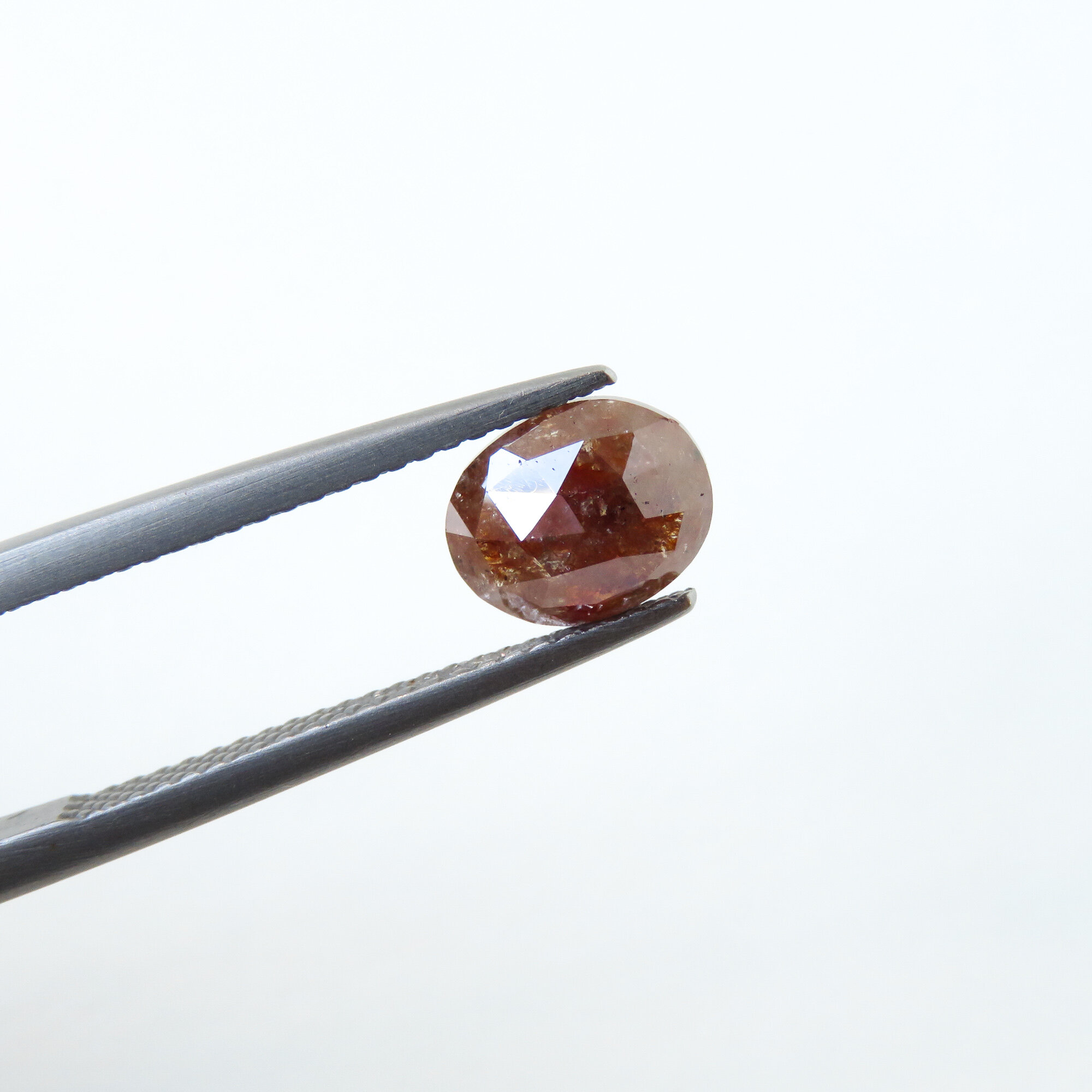 reddish brown mixed cut oval diamond prices