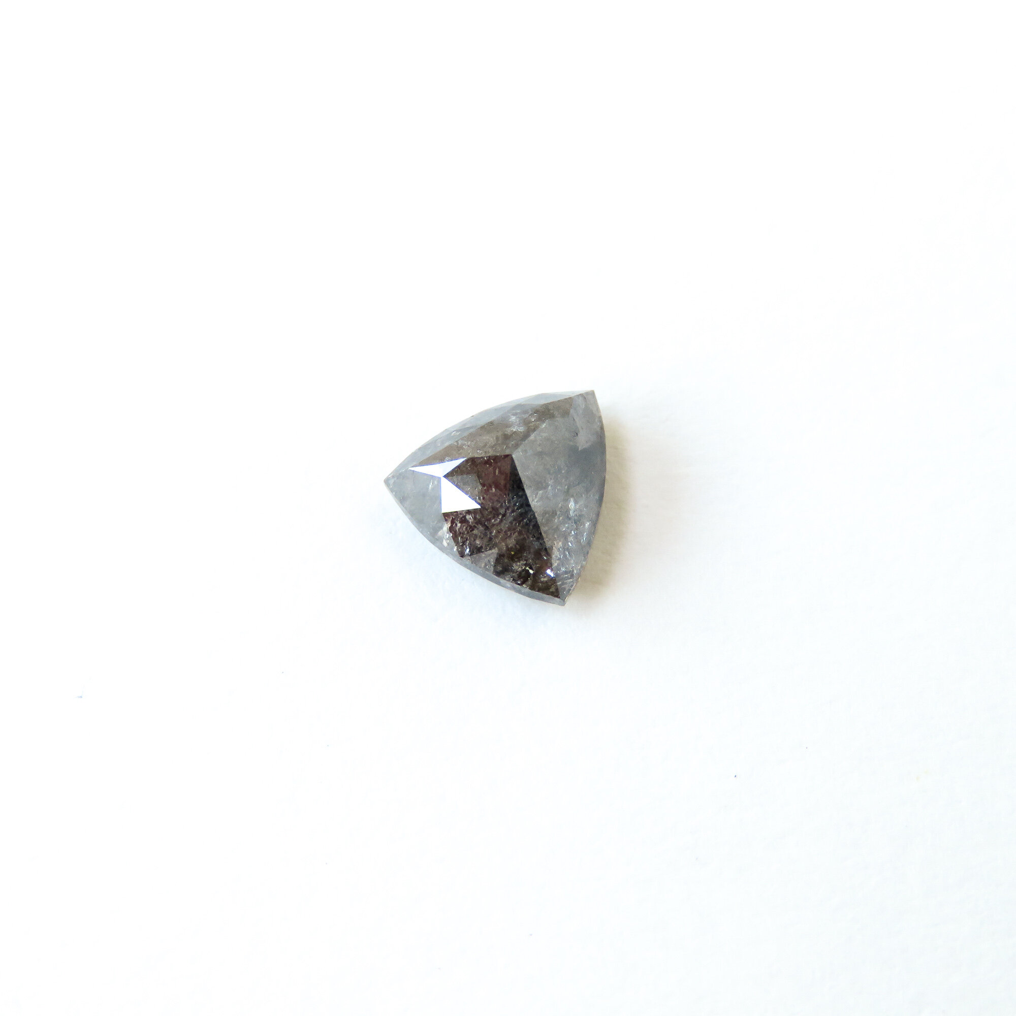 grey trillion cut diamond