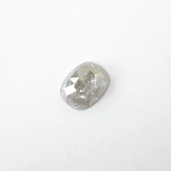 brownish white rectangular cushion cut diamond