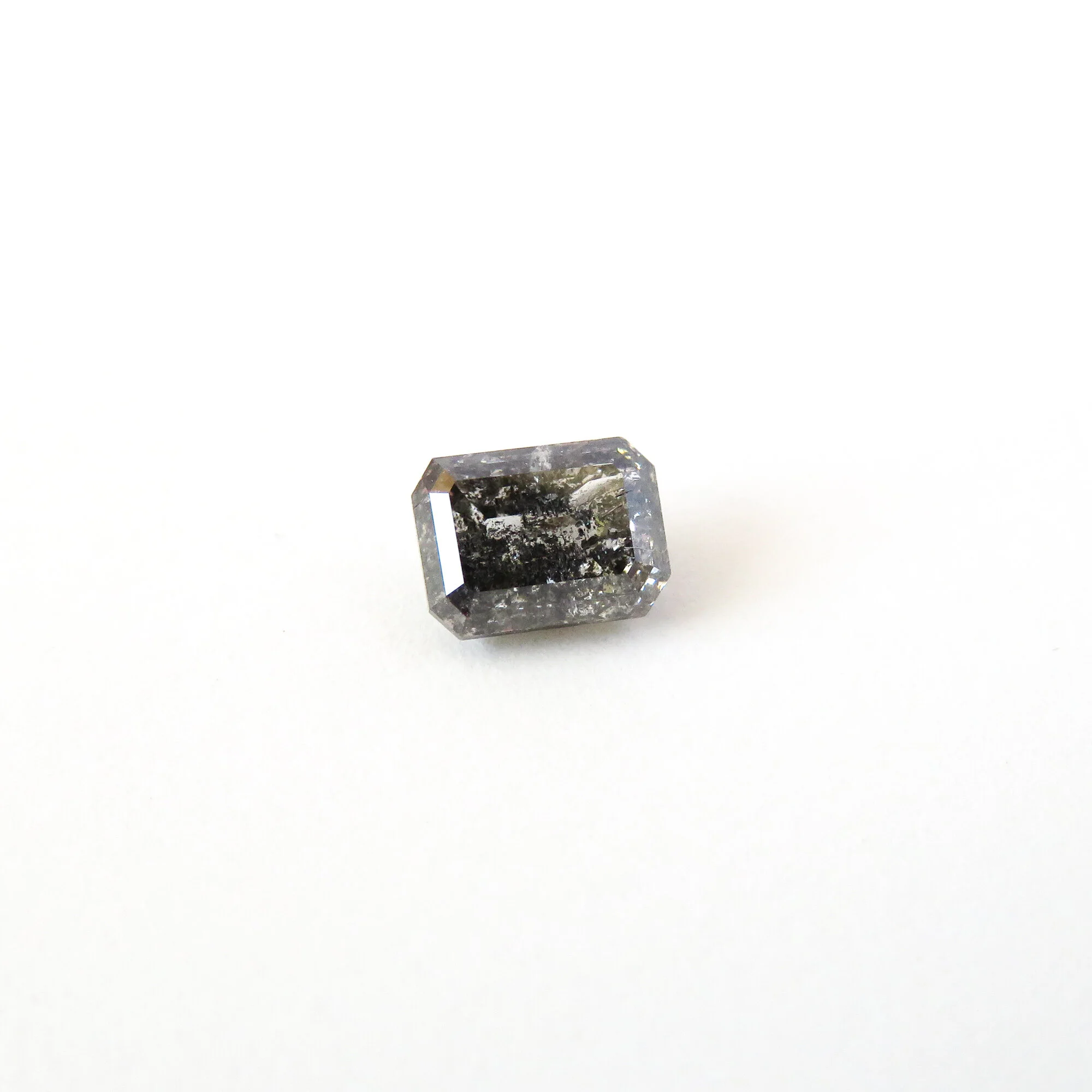grey emerald cut diamond loose