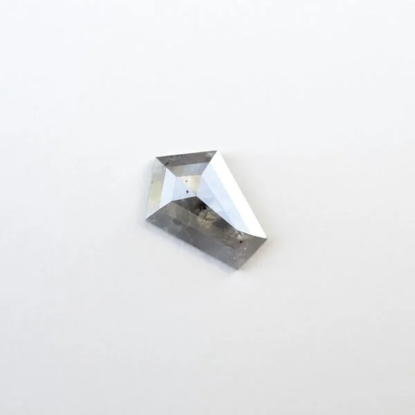 pentagon diamond shape light grey salt and pepper