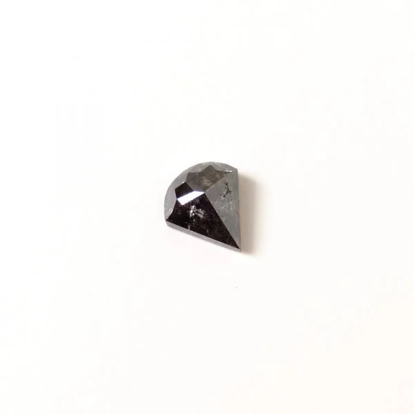 blackish-grey fan shape diamond salt and pepper
