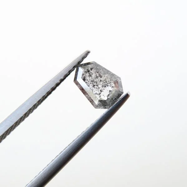 shield shape light grey salt and pepper diamond to buy