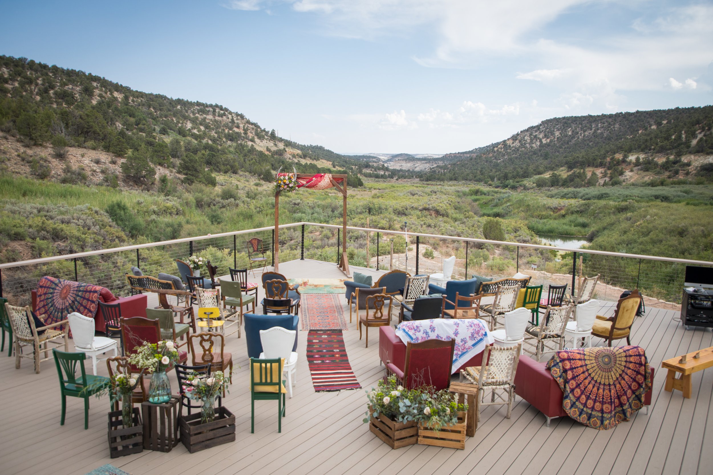 Unique seating arrangment on the Skydeck