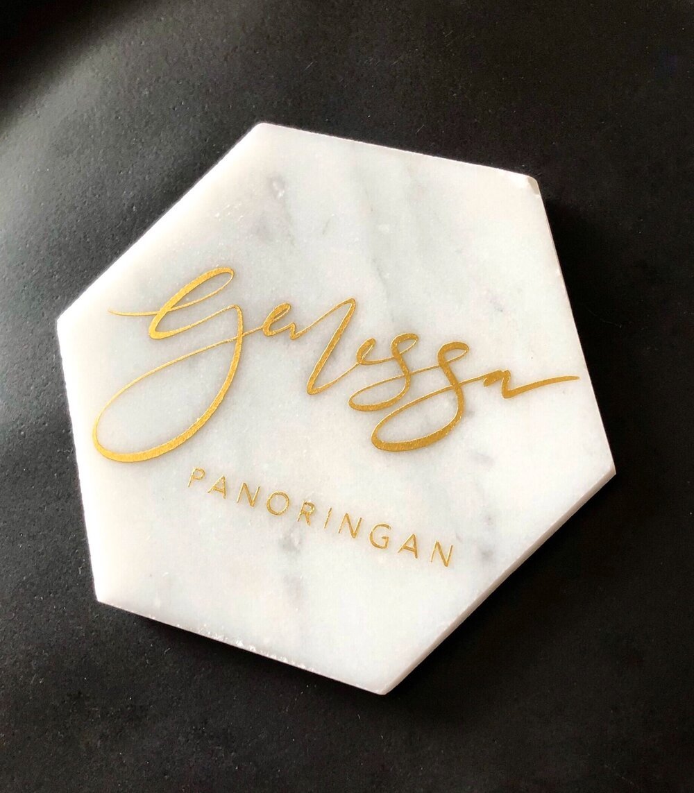 Full Name Marble Coasters