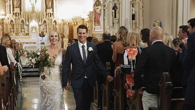 Helaina and Joe exit the church for the first time as a married couple. .
Life goes by so fast. You look down, and a week has passed. You look up, and then a month has passed. It's like the movie Click, where we skip forward going on auto-pilot for a