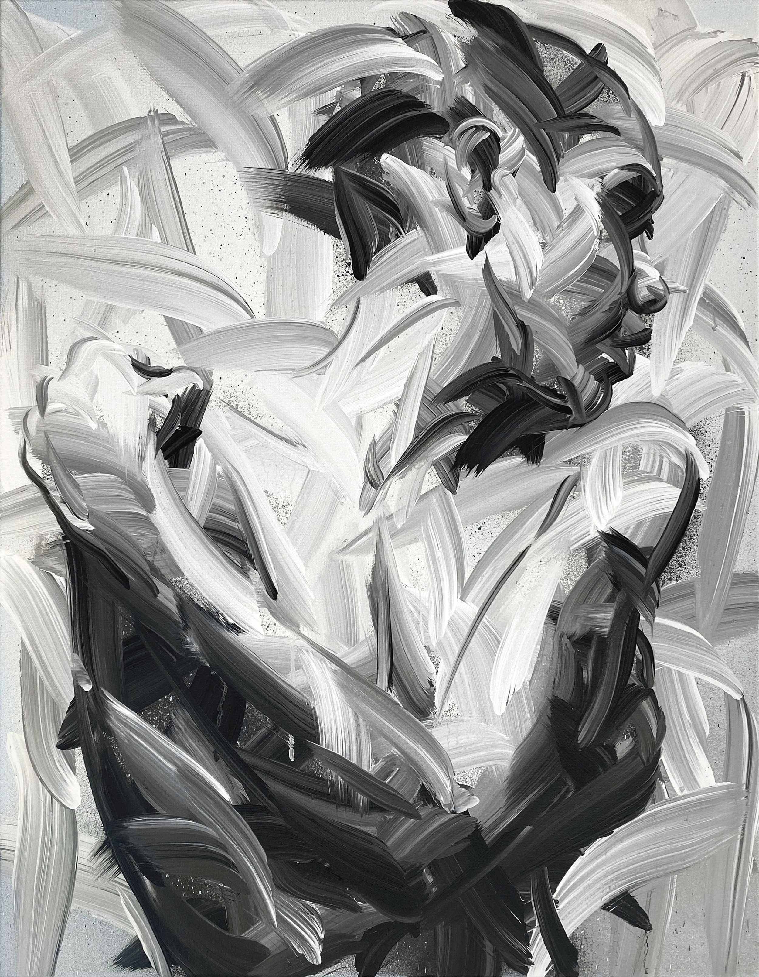 ‘Hold Me Close’ 90x70cm, Acrylic Paint on Canvas