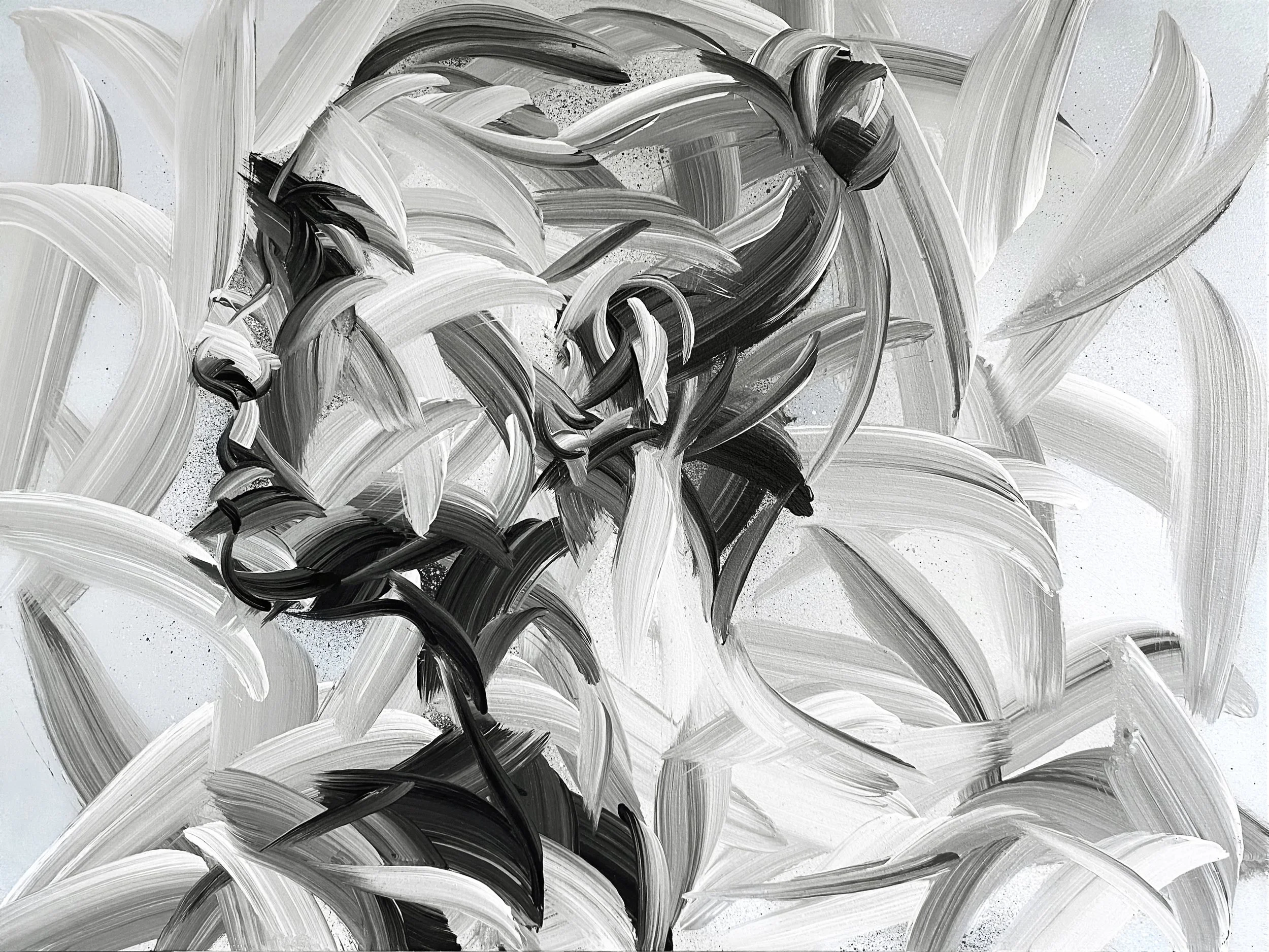 'Look Away' 80x60cm, Acrylic Paint on Board