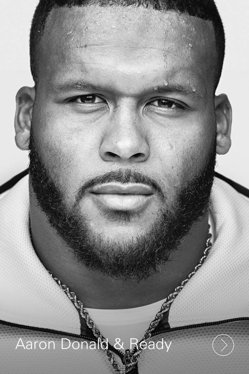 Aaron Donald & Ready Water 