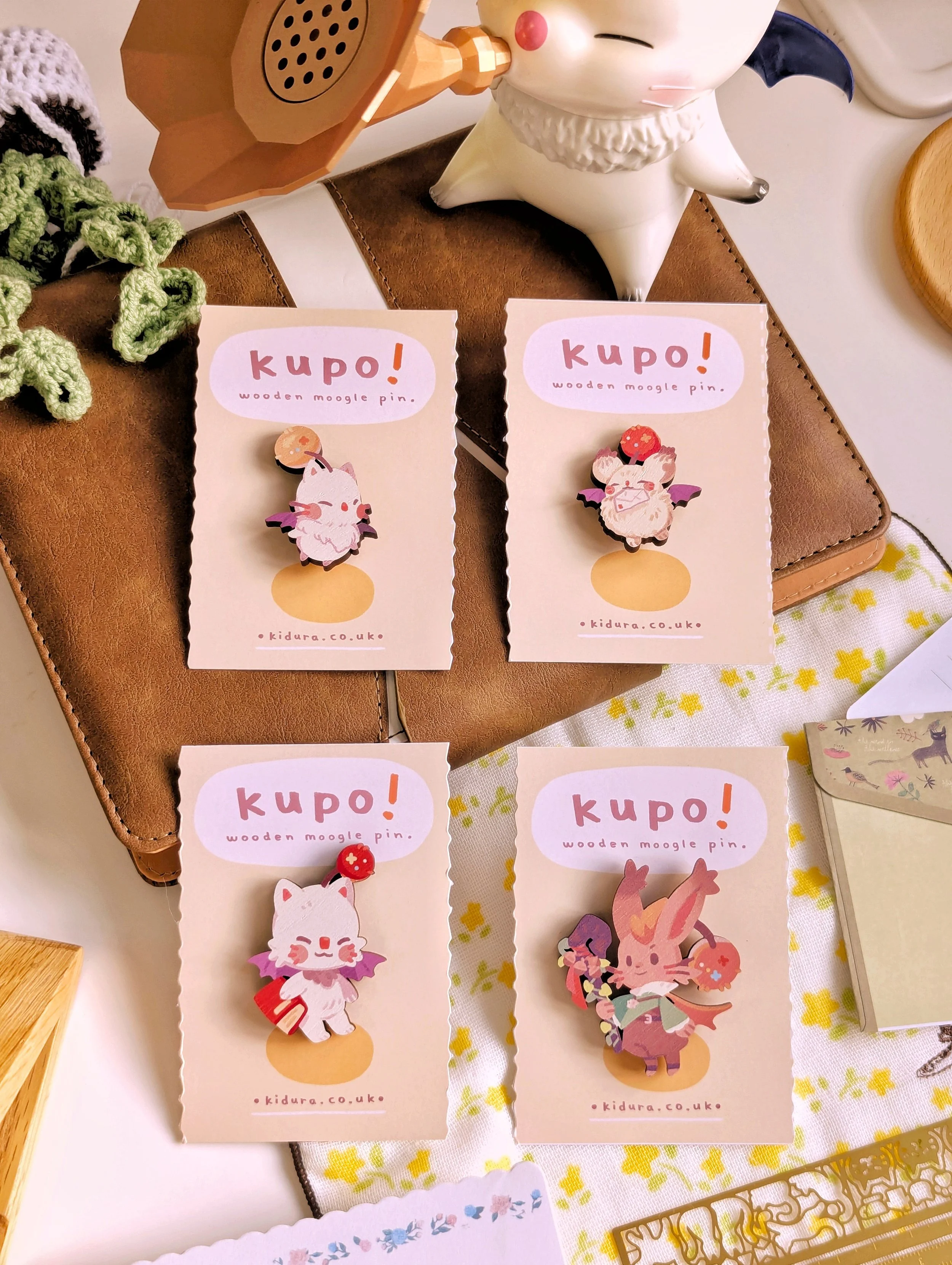 Moogle Wooden Pin Collection [PRE-ORDER]