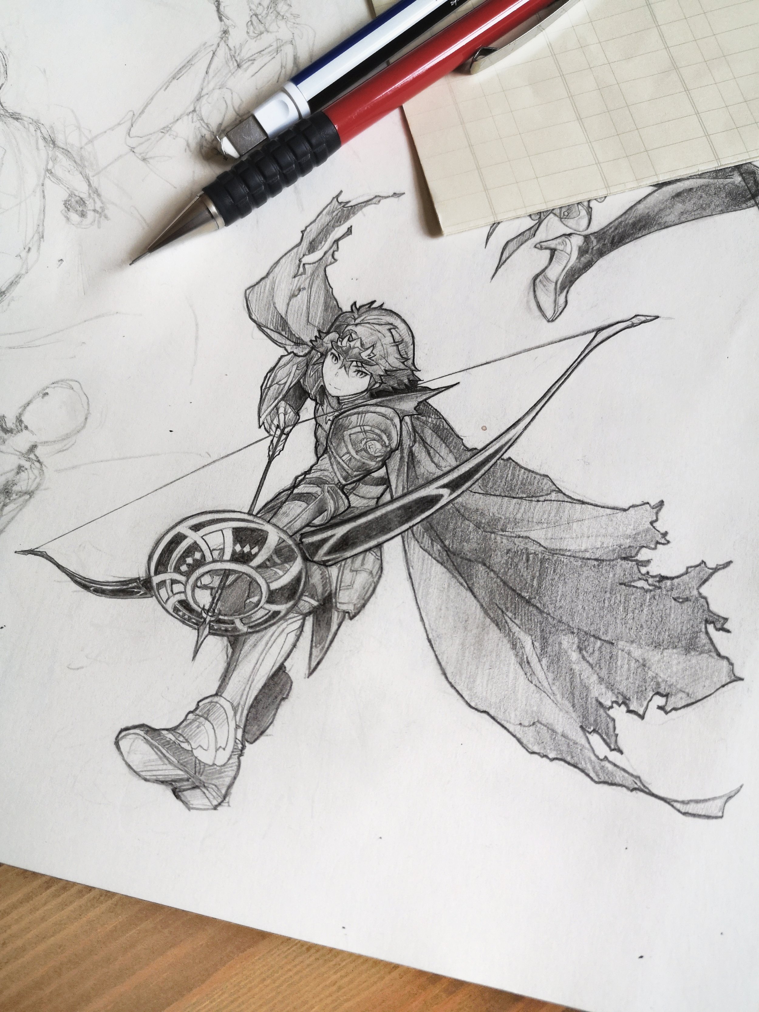 Sketch of Alm from Fire Emblem